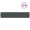 vidaXL Plenkanter 10 stk antrasitt 20x103 cm kaldvalset st&aring;l