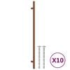 vidaXL Skaphåndtak 10 stk bronse 320 mm rustfritt stål