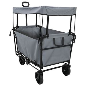 vidaXL Samlekurv med bremser Gr&aring; 105 x 56,5 x 116 cm Oxford Stoff