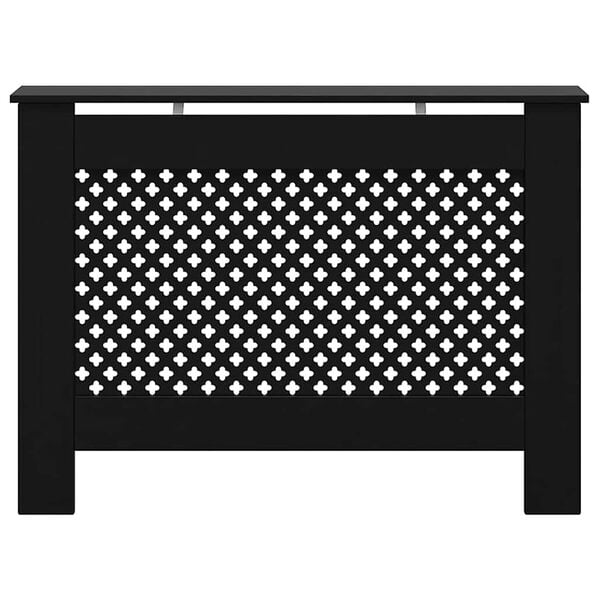 vidaXL Radiatordeksel svart 112x19x81,5 cm MDF