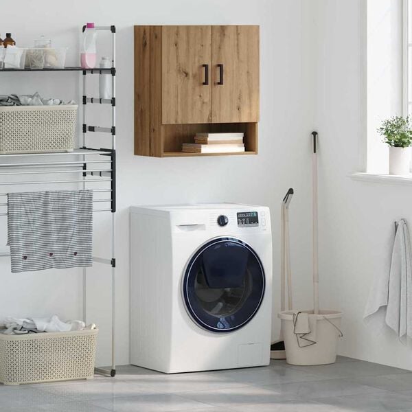 vidaXL Veggskap Veggmontert artisan eik 60 x 31 x 70 cm Konstruert tre