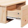 vidaXL Nattbord med skuff Brun 42 x 32,5 x 40 cm Heltre furu
