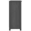 vidaXL Skjenk grå 70x35x80 cm heltre furu
