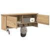vidaXL Vegghengt kleshenger Artisan Eik 80 x 20 x 30 cm Konstruert tre
