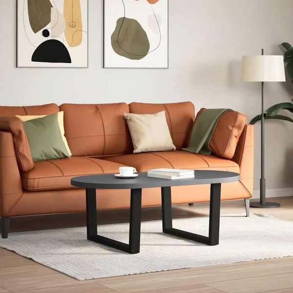 vidaXL Salongbordben V-formet 2 stk svart 70 x (42-43,3) cm st&aring;l