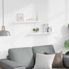 vidaXL Flytende vegghyller 2 stk hvit 60x9x3 cm MDF