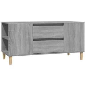 vidaXL TV-benk gr&aring; sonoma 102x44,5x50 cm konstruert tre