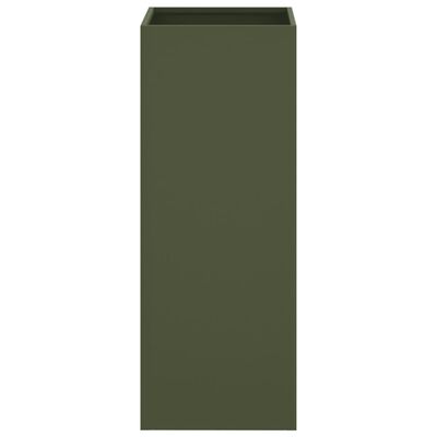 vidaXL Plantekasse olivengrønn 32x29x75 cm kaldvalset stål