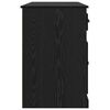 vidaXL Skrivebord med skap Svart Eik 154,5 x 50 x 75 cm Konstruert tre