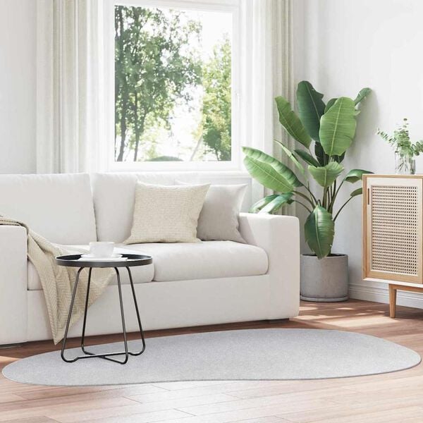 vidaXL Teppe HUARTE Gr&aring; 140 x 200 cm Polyester