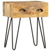 vidaXL Nattbord 40x30x50 cm heltre mango