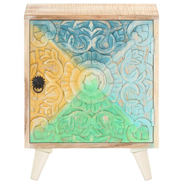 vidaXL Utsk&aring;ret nattbord 40x30x50 cm heltre akasie