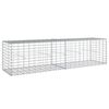 vidaXL Gabionkurv med deksel 200x50x50 cm galvanisert jern