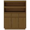 vidaXL Highboard honningbrun 89x40x116,5 cm heltre furu