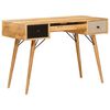 vidaXL Skrivebord med skuff Brun 110 x 55 x 76 cm Massiv mango tre