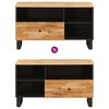 vidaXL TV-skap med skuff Brun 80 x 33 x 46 cm Massiv mango tre