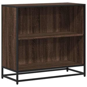 vidaXL Bokhylle brun eik 80,5x35x76 cm konstruert tre