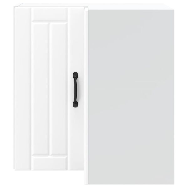 vidaXL Kj&oslash;kken vegg hj&oslash;rneskap Lucca hvit konstruert tre