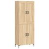vidaXL Highboard sonoma eik 69,5x34x180 cm konstruert tre