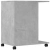 vidaXL Skriverstativ med hjul betonggr&aring; 60x40x68,5 cm