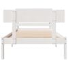vidaXL Sengeramme uten madrass hvit 75x190 cm heltre furu