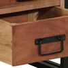 vidaXL Nattbordskap med skuff Brun 40 x 40 x 59 cm Solid akasietre