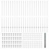 vidaXL Gjerde med stolpe s&oslash;lv 1,4 x 50 m St&aring;l