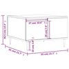 vidaXL Salongbord sonoma eik 55x55x36,5 cm konstruert tre
