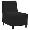 vidaXL | Modul Sofa Enhet Armfri | Svart 55 x 74 x 82 cm Fl&oslash;yel
