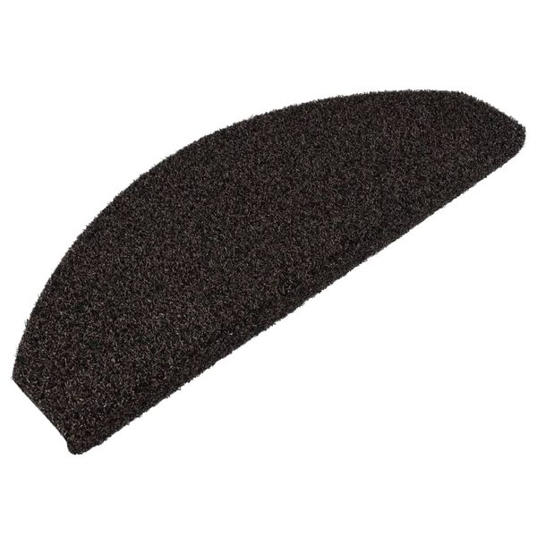 vidaXL Utend&oslash;rs trappematter 5 stk 65x24,5x3,5 cm sklisikker m&oslash;rkebrun