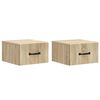 vidaXL Vegghengt Nattbord 2 stk. Sonoma eik 34,5 x 33 x 20 cm