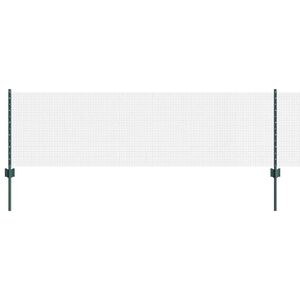 vidaXL Sveiset tr&aring;dgjerde med stolper 100 x 0,6 m PVC-belagt st&aring;l Mesh