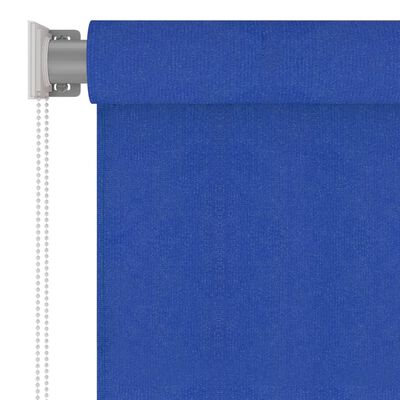 vidaXL Utendørs rullegardin 120x230 cm blå HDPE