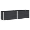 vidaXL H&oslash;ybed Svart 200 x 50 x 54 cm WPC og Aluminium