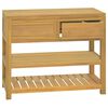 vidaXL Baderomsskap 90x45x75 cm heltre teak