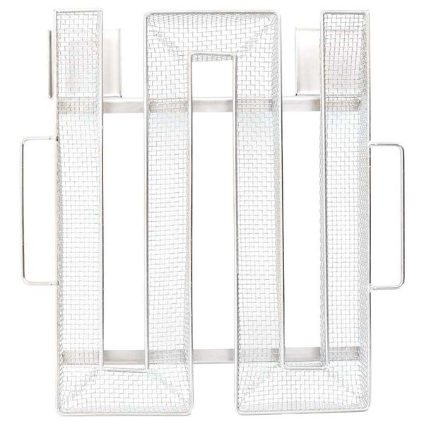 vidaXL Kaldr&oslash;ykgenerator firkantet 22,5 cm rustfritt st&aring;l