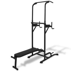 vidaXL Power Tower med situp-benk