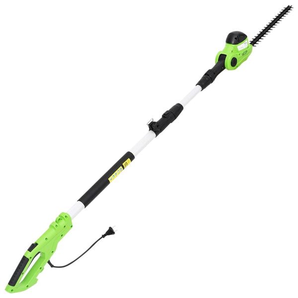 vidaXL Elektrisk hekksaks med teleskopstang 41 cm 550 W