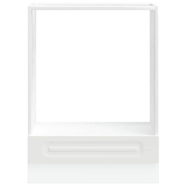 vidaXL Ovnskap Kalmar hvit konstruert tre