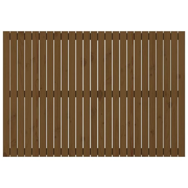 vidaXL Veggmontert hodegavl honningbrun 159,5x3x110 cm heltre furu