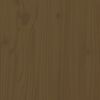 vidaXL Veggmontert hodegavl honningbrun 185x3x110 cm heltre furu