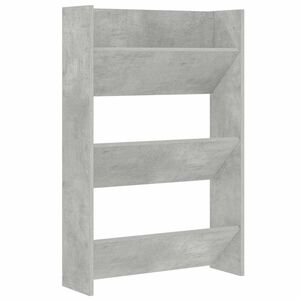 vidaXL Veggskoskap betonggr&aring; 60x18x90 cm sponplater