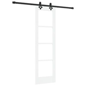 vidaXL Skyved&oslash;r ORKDAL Hvit og svart 61 x 198,5 cm
