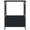 vidaXL Nattbord 2 stk svart 50x41x65 cm konstruert tre