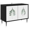 vidaXL TV-skap HANAU 69 x 33 x 50,5 cm Svart eik Konstruert tre
