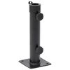 vidaXL Parasollfot for &Oslash;38/48 mm stang matt svart st&aring;l