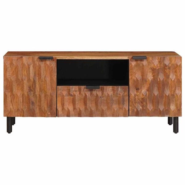 vidaXL TV-skap Acacia Brun Finish 105 x 33,5 x 46 cm Massiv mango tre