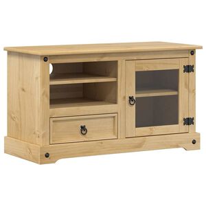 vidaXL TV-benk Corona 100x45x58 cm heltre furu