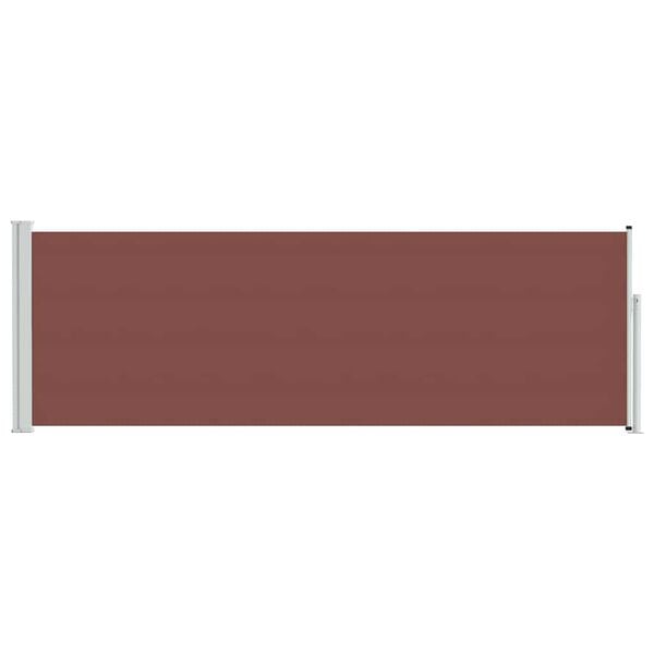 vidaXL Uttrekkbar sidemarkise 100x300 cm brun