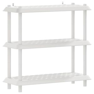 vidaXL Hyllesystem 3 niv&aring;er 100 x 40 x 96 cm PP Hvit